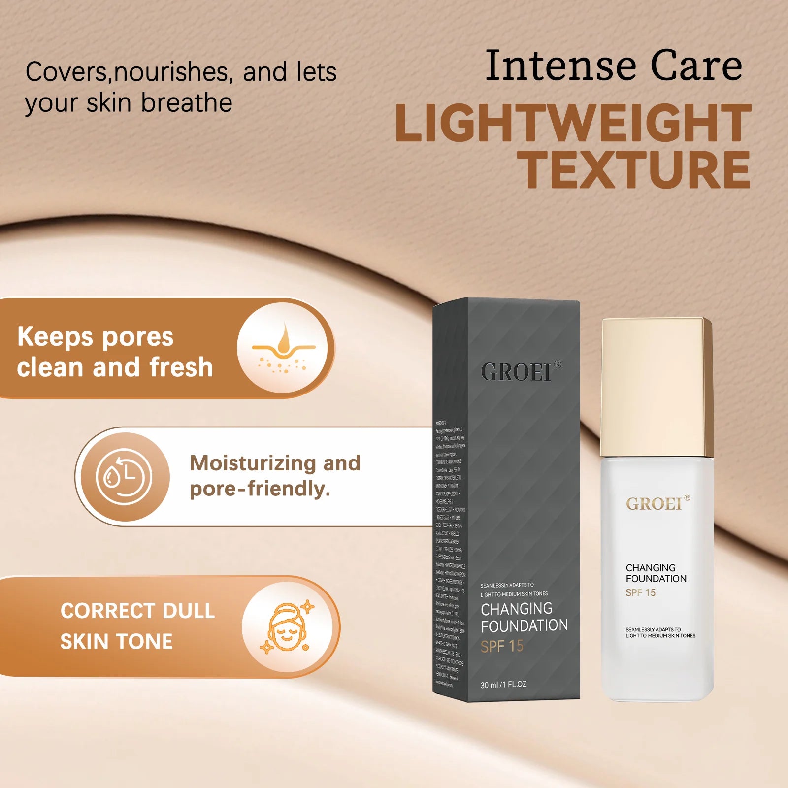 GROEI Glow Foundation SPF 15